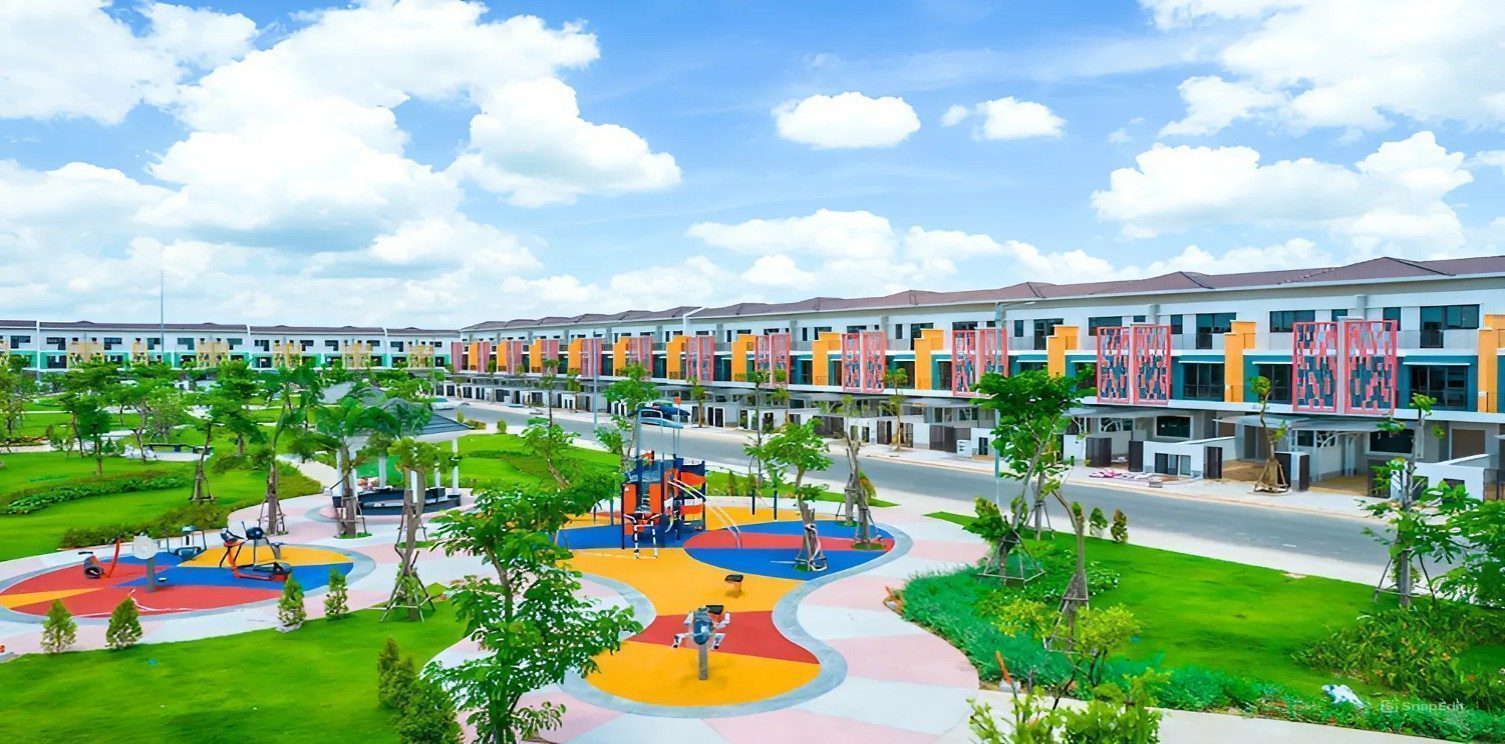 Một góc công viên phân khu 2a - Khu đô thị Sun Casa Central Vsip 2 Bình Dương